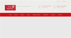 Desktop Screenshot of finaljourneyllc.com